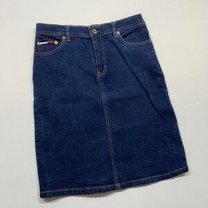 Vintage Y2k Tommy Hilfiger Denim Skirt Size 7‎ Womens